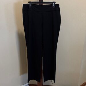 Roz & Ali Classic Black Straight Leg Pants